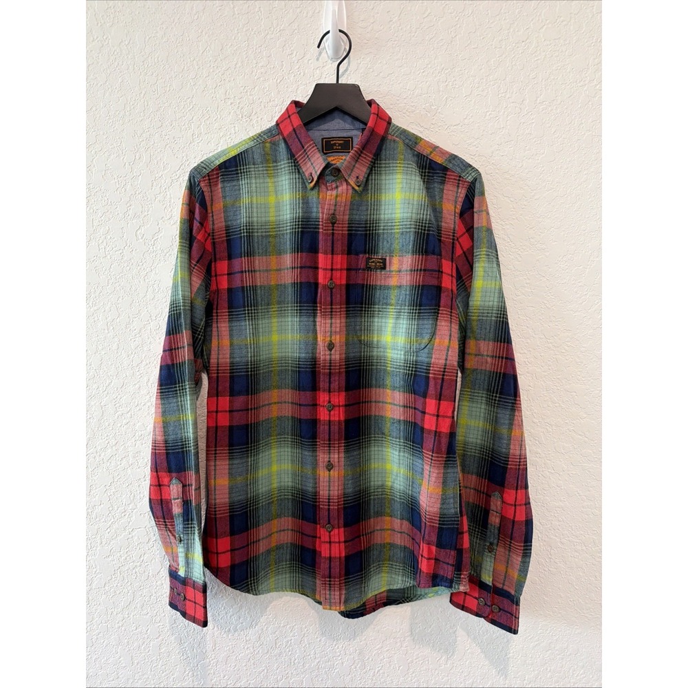 Superdry NWT Flannel Button Up Lumberjack Mens Size Medium Workwear Cotton Fall